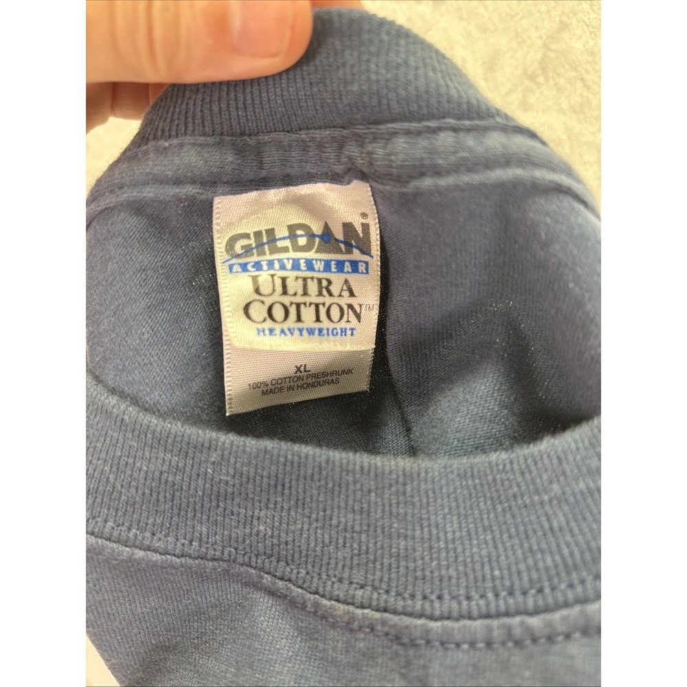 Gildan Vintage Mens XL Blue What You See Redneck Sees Graphic Funny T Shirt 2006 - Picture 7 of 8